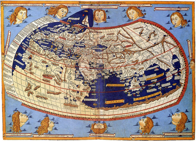 Космография Птолемея, выполненная картографом Николаем Германусом, 1482