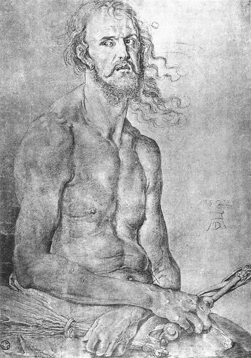 Альбрехт Дюрер. Автопортрет как Муж скорбей, 1522