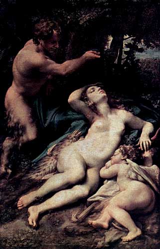 Венера, Сатир и Купидон