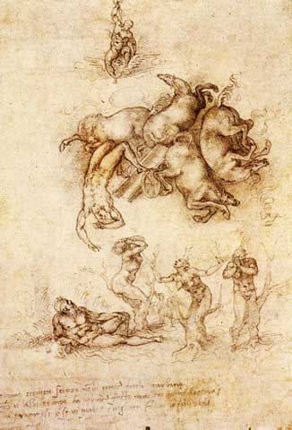 Беатризет (по рисунку Микеланджело) Падение Фаэтона