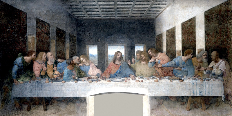 Фреска Тайная вечеря Леонардо да Винчи