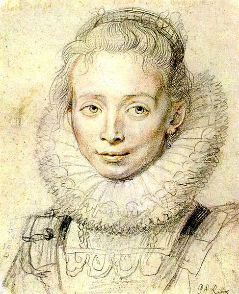 Питер Пауль Рубенс. Рисунок к «Портрету камеристки». 1625-1627