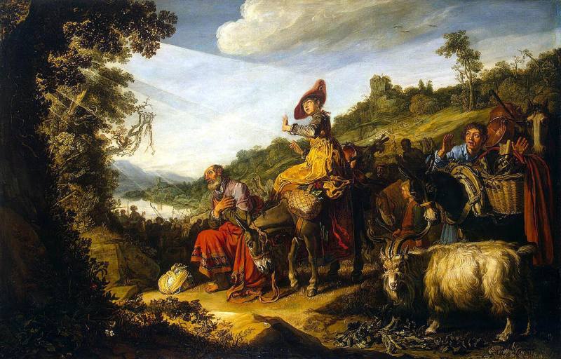 Питер Ластман. Авраам на пути в Ханаан. 1614