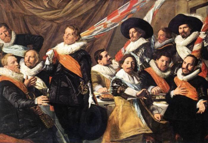 Франс Хальс. Праздник офицеров стрелковой гильдии св. Георгия. 1627