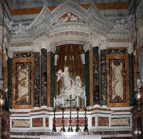 Лоренцо Бернини. Экстаз святой Терезы. Алтарь церкви Санта Мария делла Виттория. 1645-1647