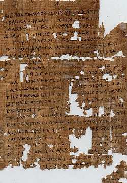 Папирус P1: Матфея 1 (датируется 250 годом)