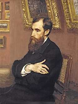 Павел Михайлович Третьяков - портрет кисти Ильи Репина, 1883, ГТГ