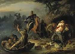 Стычка с финляндскими контрабандистами» (1853) В. Г. Худякова