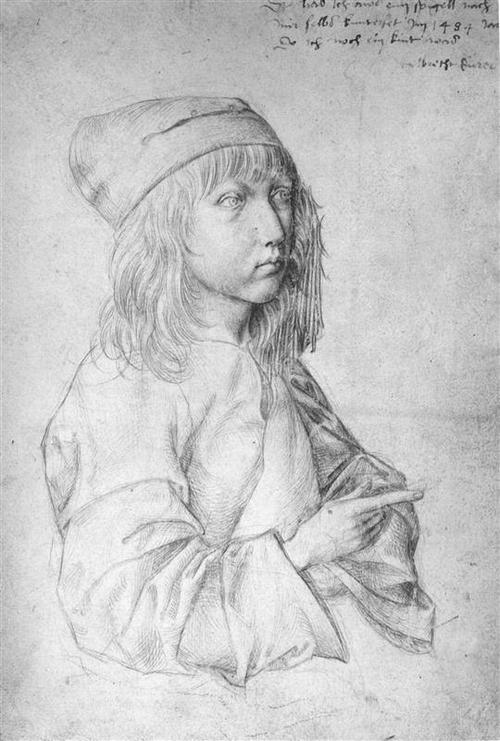 Альбрехт Дюрер. Автопортрет в тринадцать лет, 1484