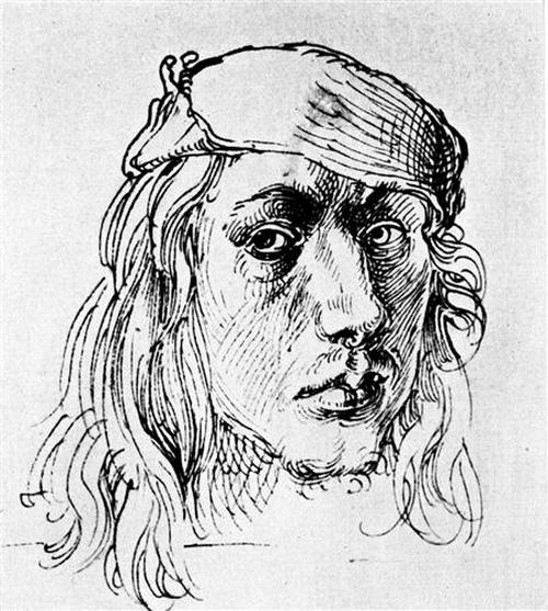 Альбрехт Дюрер. Автопортрет, 1493