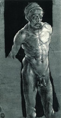 Альбрехт Дюрер. Обнаженный автопортрет, c.1503-1505