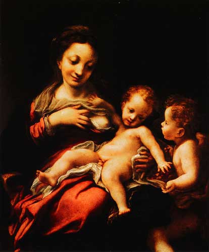 Мадонна с младенцем и ангелами