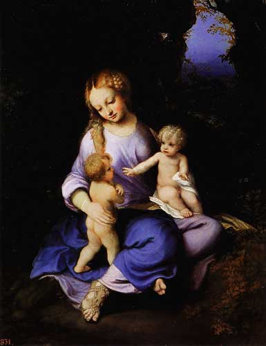 Мадонна с младенцем и маленьким Иоанном Крестителем