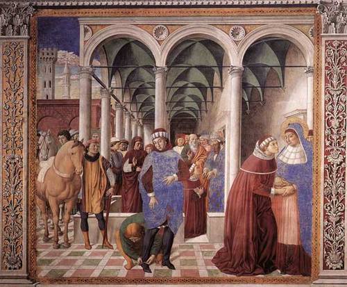 Беноццо Гоццоли. Прибытие св. Августина в Милан