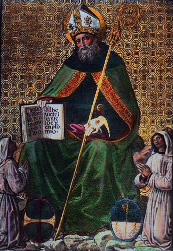 Бернардино Пинтуриккьо. Св. Августин и два флагианта