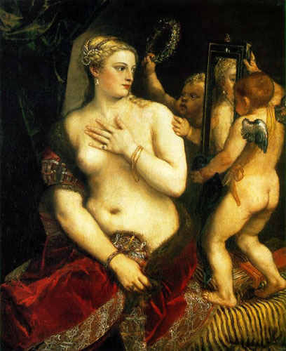 Вечеллио Тициан. Венера перед зеркалом