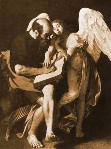 Караваджо. Св. Матфей с ангелом