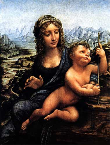 Леонардо да Винчи. Мадонна с веретеном