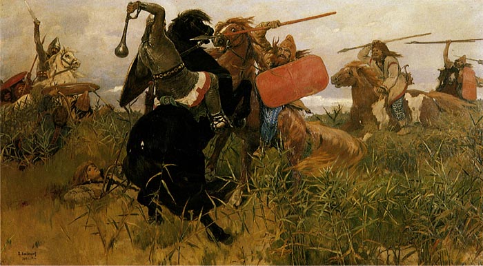 Битва русских со скифами 1881 - Картина Васнецова