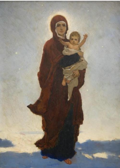 Богоматерь с младенцем (икона). - Картина Васнецова
