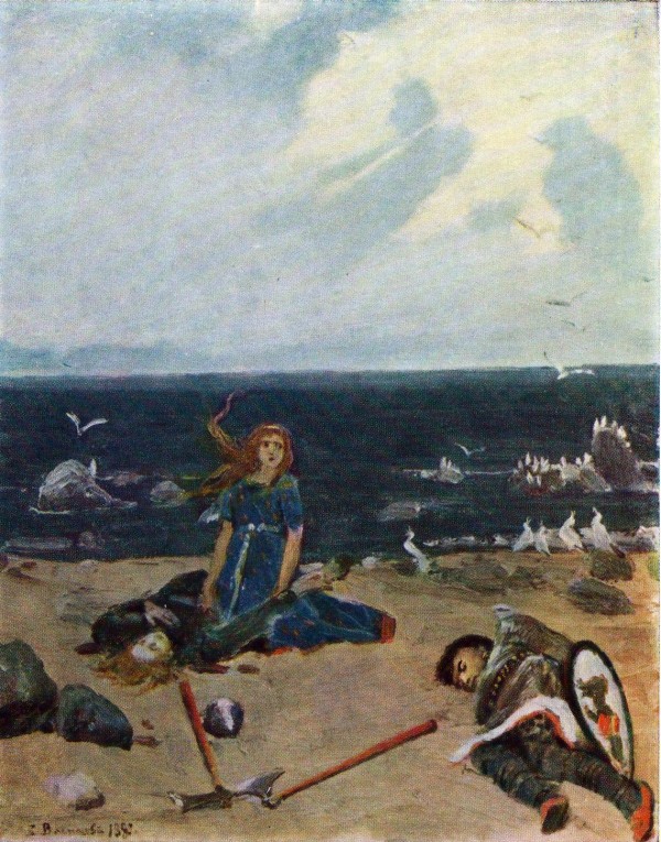 Песнь о Сальгаре (эскиз) - Картина Васнецова